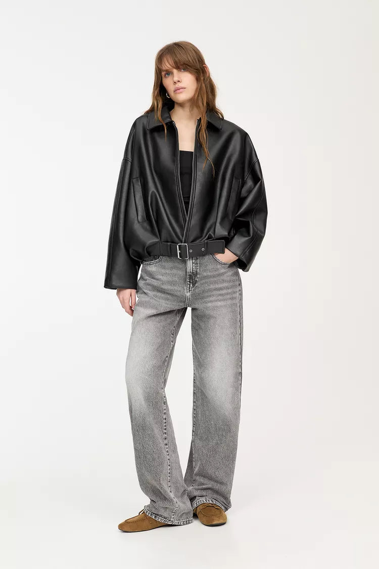Virale PULL&BEAR Lederjacke